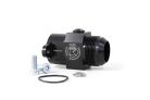 Toyota JZ water outlet port with anodized black aluminum finish