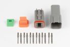 Deutsch DT-6 connector set with plugs and pins