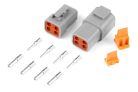 Deutsch DTP-4 connector plug and pins 25 amp matching set