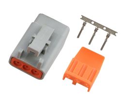 Male Deutsch DTM-3 connector plug and pins 7.5 amp