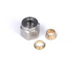 1/4" Nut and Brass Ferrule Only