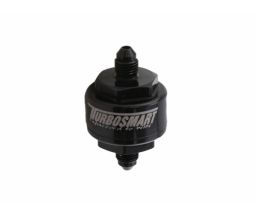 Turbosmart Billet Turbo Oil Feed Filter 44um AN-4 Black