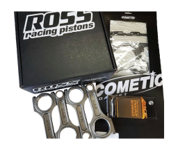 Nissan SR20DET Rebuild Kit with Spool X300 Extreme I Beams and Ross Racing Forged Pistons
