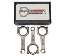 Toyota 7AFE forged steel conrods close-up detail view